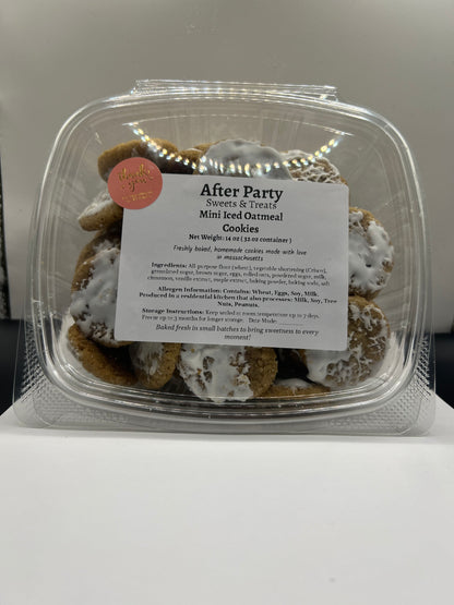 Mini Iced Oatmeal Cookies