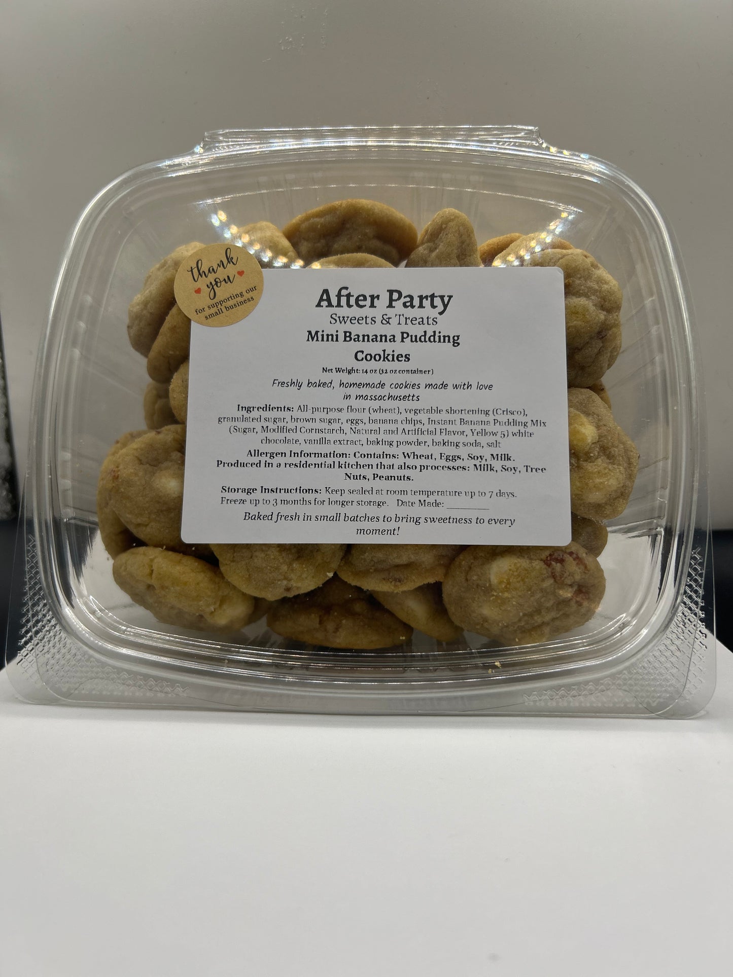 Mini Banana Pudding Cookies