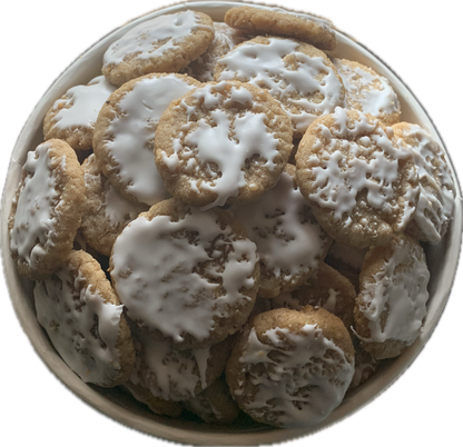 Mini Iced Oatmeal Cookies