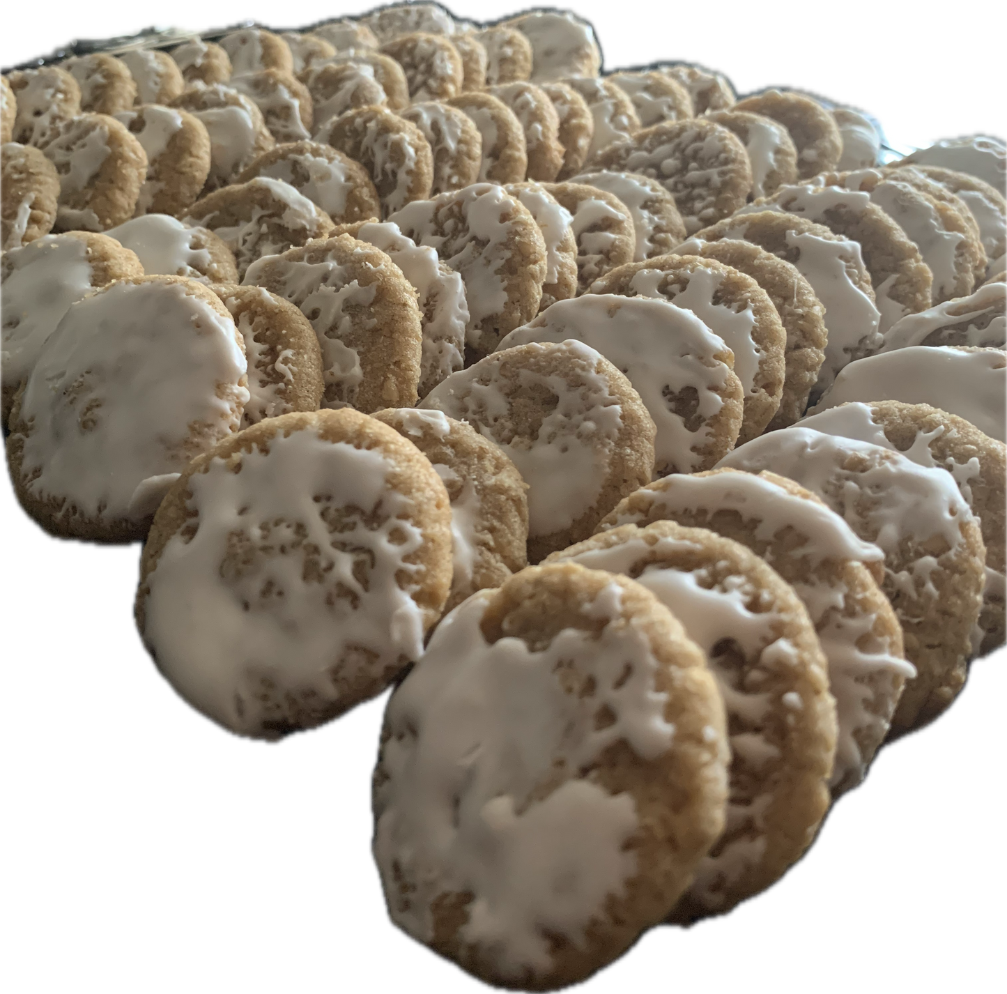 Mini Iced Oatmeal Cookies