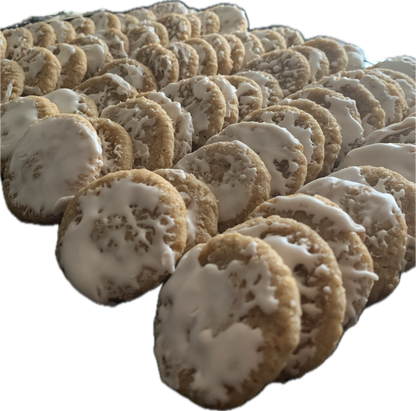 Mini Iced Oatmeal Cookies